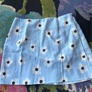 Floral Blue Skirt